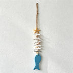 CouldNook Mediterranean Fish & Starfish Hanging - Coastal Shell Ornament