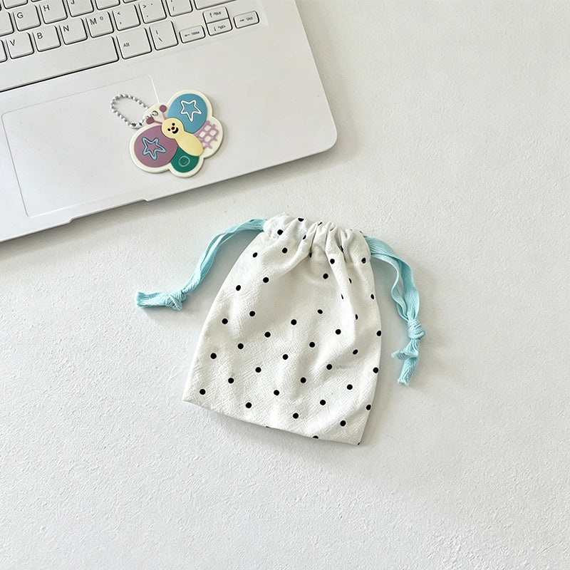 CouldNook Dot Pattern Drawstring Storage Pouch Set - Travel Organizer