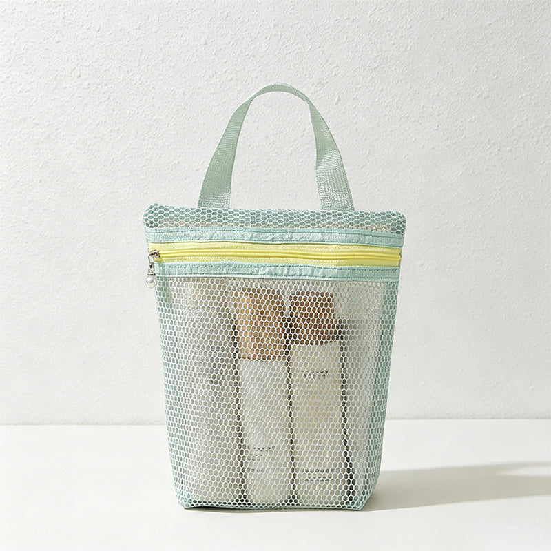 CouldNook Mesh Handheld Tote Cosmetic Bag - Home Organizer