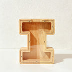 CouldNook 26-letter Wooden Money Box - Desktop Savings Ornament