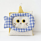 CouldNook Cat Tissue Holder - Fish Motif and Hanging Loop