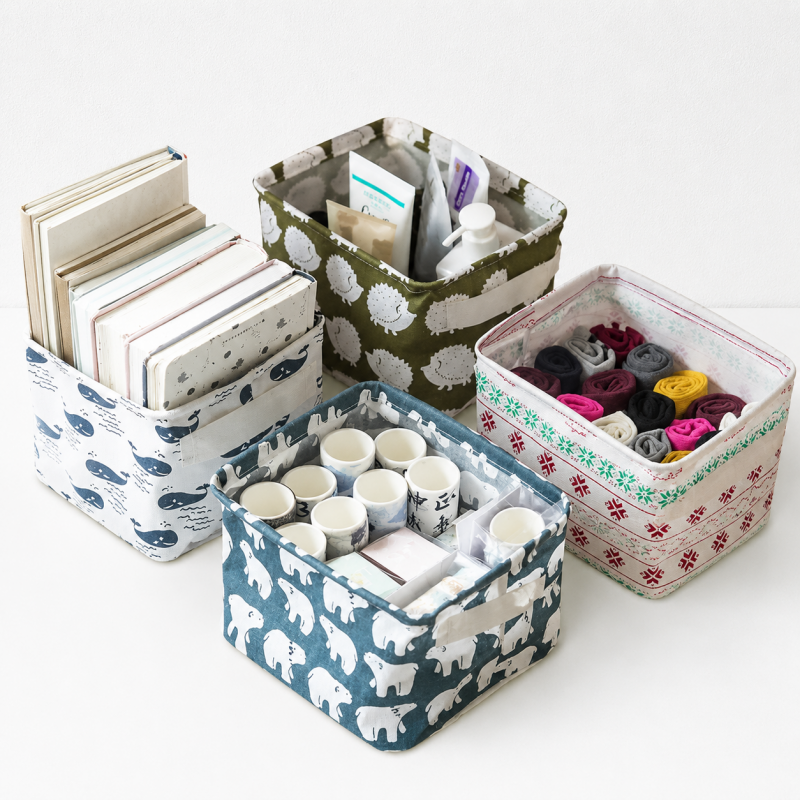 CouldNook Three-Pocket Hanging Organizer - Animal Grid Pattern Choices