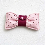 CouldNook Bow Glasses Pouch - Patterned Fabric And Center Snap Tab