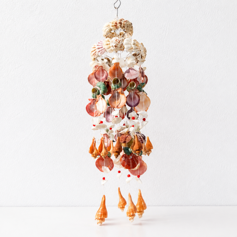 CouldNook Shell Wind Chime Ornament - Layered Coastal Strands