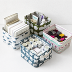 CouldNook Fabric Storage Basket - Small Printed Pattern Choices