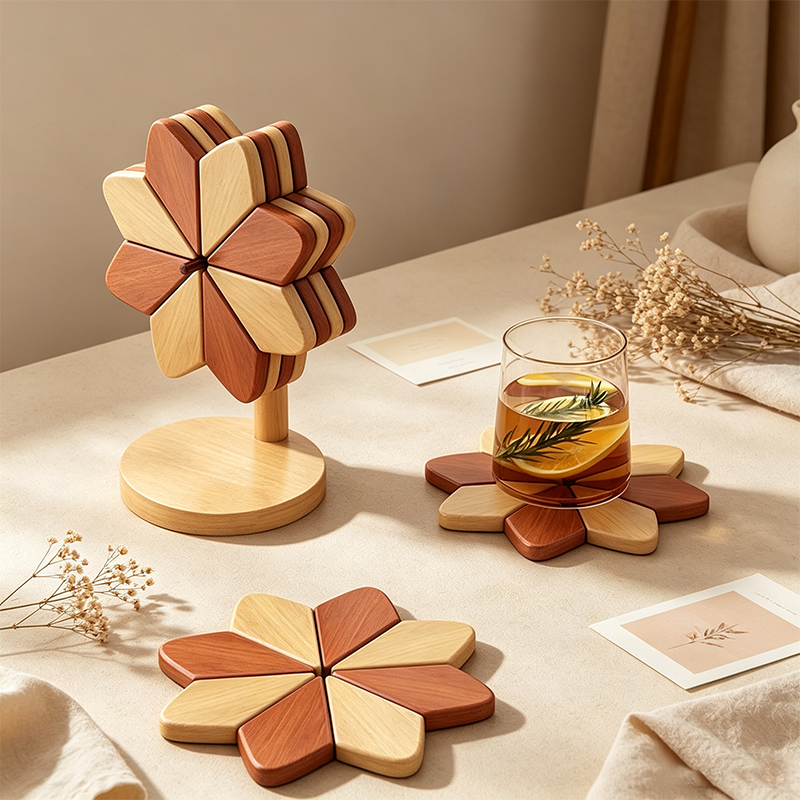 CouldNook Wood Tree Trivet - Table Heat Accent