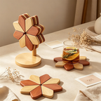 CouldNook Wood Tree Trivet - Table Heat Accent