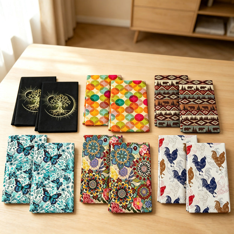 CouldNook Printed Kitchen Towel - Butterfly Floral and Character Designs