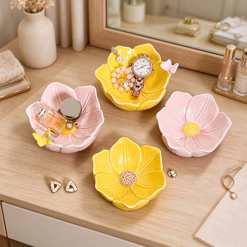 CouldNook Flower Jewelry Bowl - Sculpted Petal Storage
