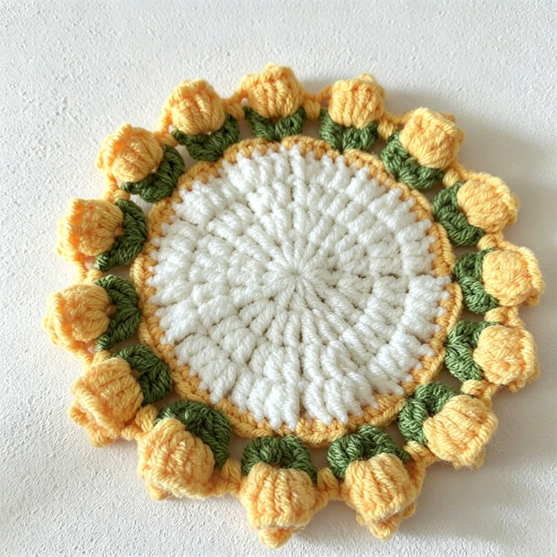 CouldNook Hand Crochet Cotton Coaster & Table Runner - Boho Table Decor