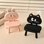 CouldNook Cartoon Mini Chair Phone Holder - Home Office Tablet Stand
