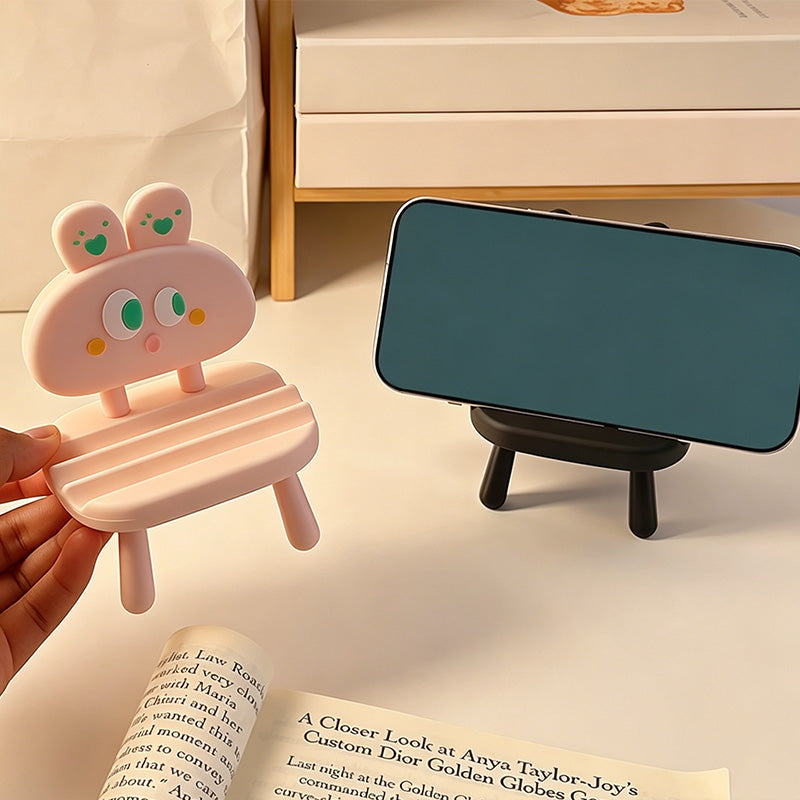 CouldNook Lovely Cartoon Mini Chair Phone Holder - Tablet Stand