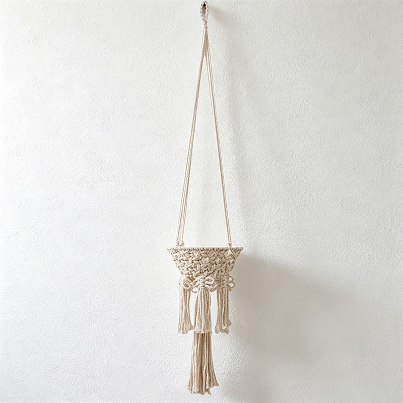 CouldNook Macrame Hanging Fruit Basket - Wall Storage Basket