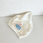 CouldNook Kitten Motif Coral Fleece Hair Cap - Absorbent Soft Drying Cap