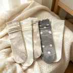 CouldNook Textured Dot Openwork Textured Hosiery - Warm Room Detail