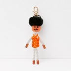 CouldNook Halloween Keychain Charm - Beaded Loops and Rope Motifs
