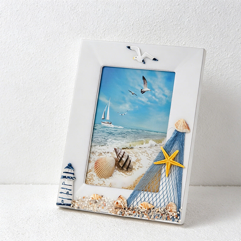 CouldNook Vintage Sailboat Photo Frame - Nautical 6-Inch Coastal Decor