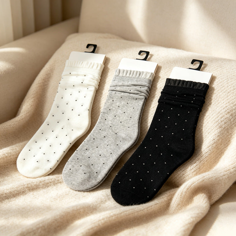 CouldNook Ribbed Neutral Shade Textured Hosiery - Daily Home Accent