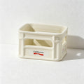 CouldNook Ceramic Snack Bowl - Mini Crate Shape and Open Side Cutouts