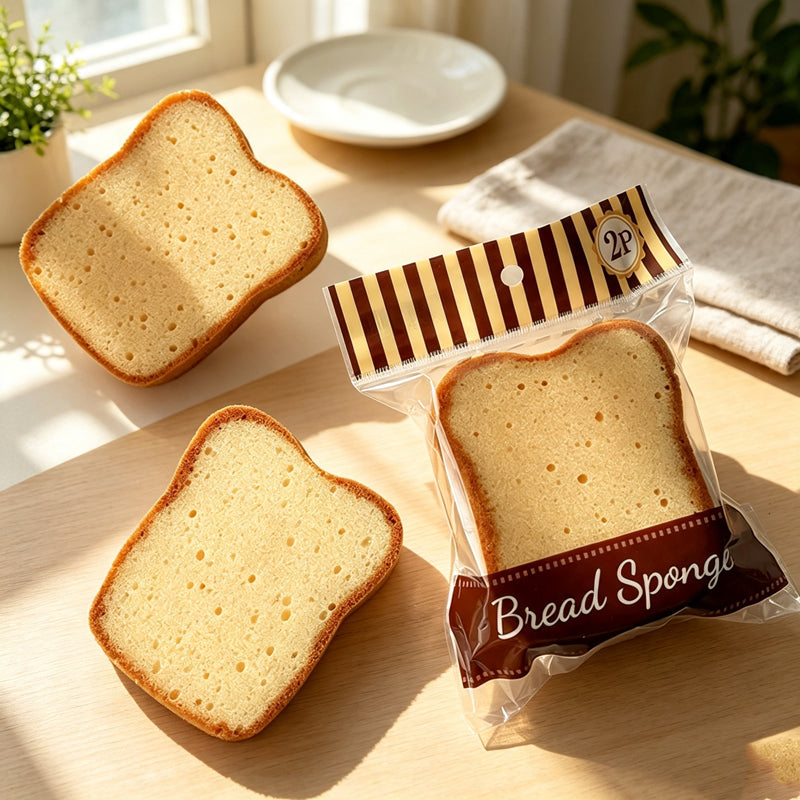 CouldNook Toast Shaped Sponge Scrubber - Dish Washing Cleaning Sponge