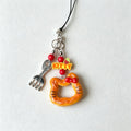 CloudNook Cat Pretzel Bag Charm‑Cute Resin Phone Strap