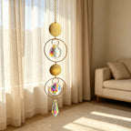 CouldNook Crystal Ring Suncatcher - Geometric Window Hanging Drops