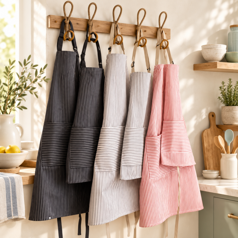 CouldNook Striped Family Cooking Apron - Adult Child Options