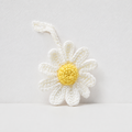CouldNook Yarn Daisy Bag Charm - Long Loop Attachment