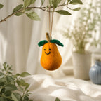 CouldNook Felt Fruit Car Charm - Wool Rearview Pendant
