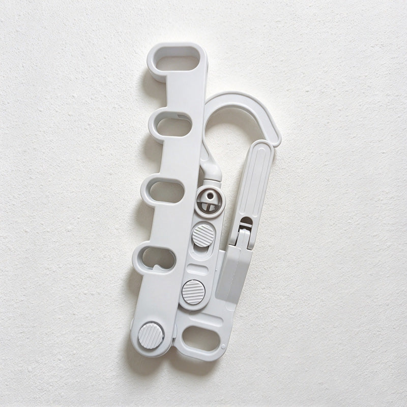 CouldNook Folding Hanger Organizer - Five Slots and Rotating Upper Hook