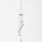 CouldNook Crystal Drop Wind Chime Ornament - Double Ring Frame