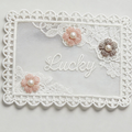 CouldNook Beaded Embroidery Table Mat - Dining Table Accent
