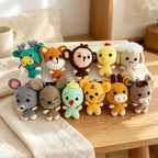 CouldNook Yarn Zodiac Animal Keychain - Ten Character Designs