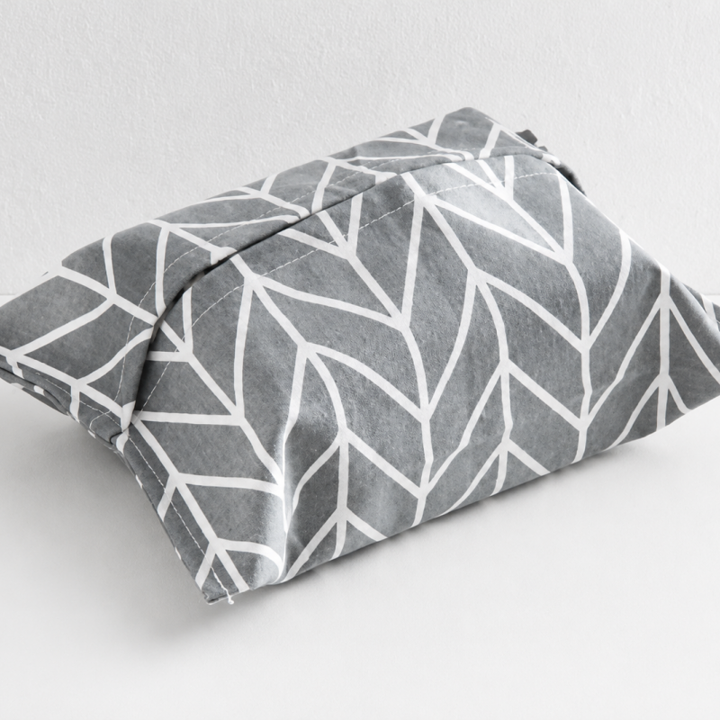 CouldNook Fabric Tissue Box Cover - Simple Grid Patterns