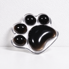 CouldNook Transparent Wrist Rest - Rounded Paw-Shaped Desk Cushion
