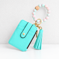CouldNook Wristlet Card Wallet - Beaded Loop and Coordinating Tassel Detail