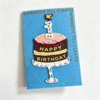 CouldNook Fabric Birthday Greeting Card - Raised Cake Motifs