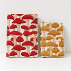 CouldNook Mushroom Ring Binder Notebook - Snap Strap Cover
