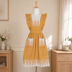CouldNook Ruffle Strap Apron - Lace or Plain Pockets
