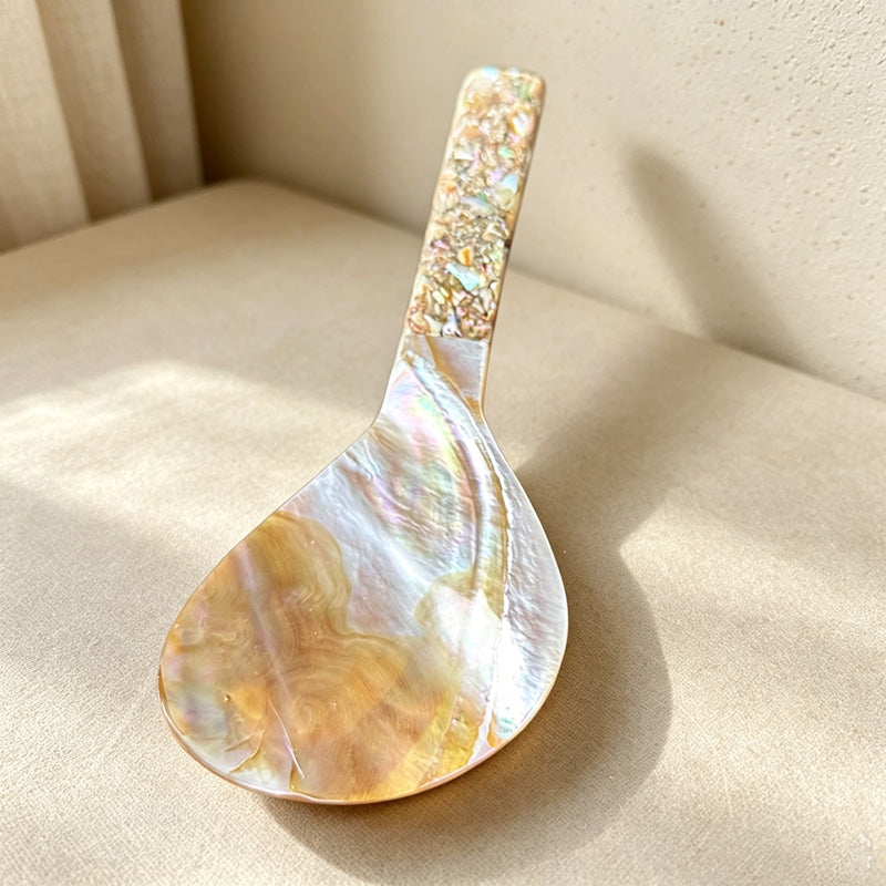 CouldNook Polished Shell Serving Spoon - Colorful Visual Finish