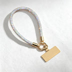 CouldNook Rhinestones Set Wrist Phone Strap with Square RhinestonesAccents