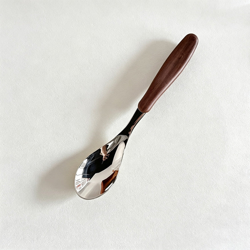 CouldNook Wood Look Stainless Flatware - Long Short Options (0731谭琪-MK2SSEP6K16DS14)-OK