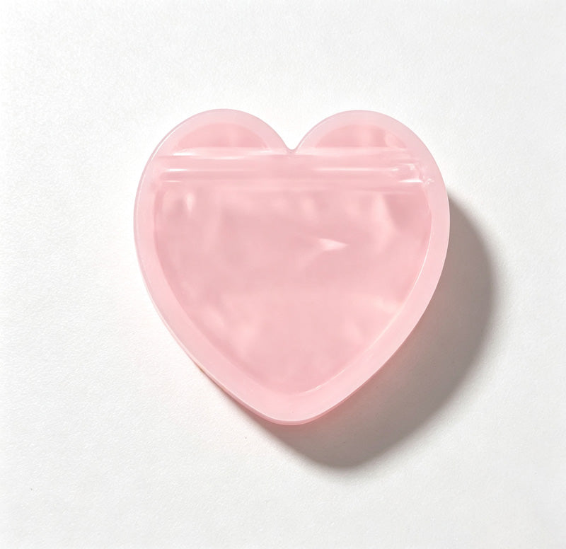 CouldNook Heart Shape Storage Pouch - Translucent Mini Case