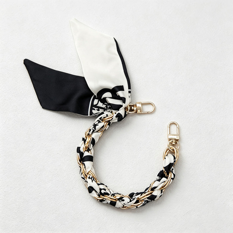 CouldNook Graphic Scarf Phone Wrist Strap - Braided Links