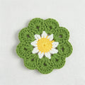 Green Daisy Coaster