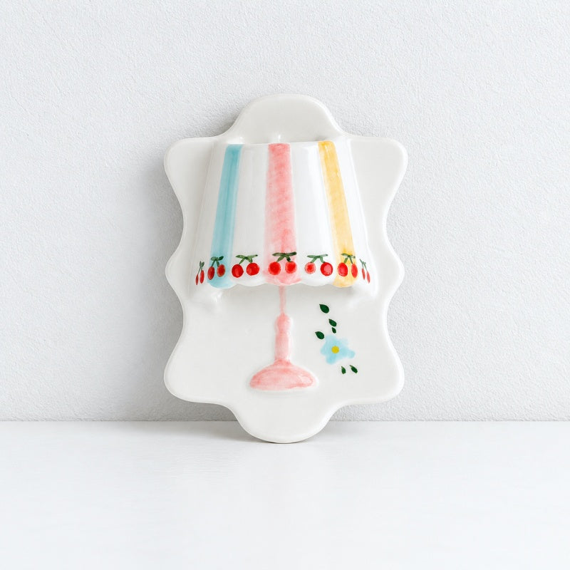 CouldNook Ceramic Lamp Refrigerator Magnet - Hand Painted Glow