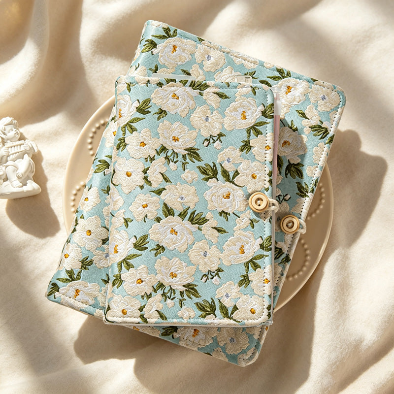 CouldNook Floral Ring Binder Notebook - A5 A6 Refillable Cover