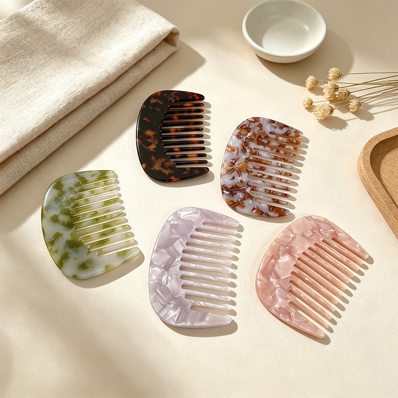 CouldNook Rounded Wide Tooth Hair Comb - Visible Tooth Profile