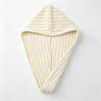 CouldNook Striped Cotton Hair Towel Wrap - Tapered Bound Edge Design