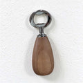 CouldNook Walnut Handle Bottle Opener - Rounded Grip And Steel Head